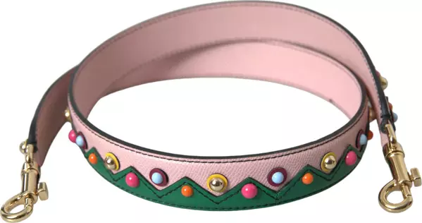 Pink Leather Handbag Accessory Shoulder Strap