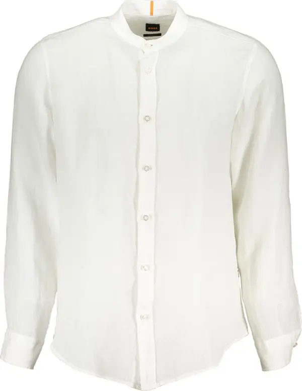 White Linen Men's Shirt