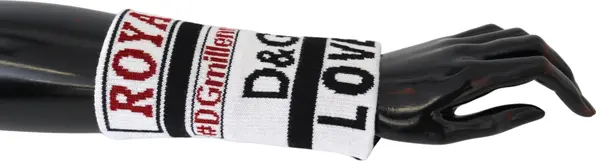 Multicolor Wool Knit D&G Love Wristband Wrap