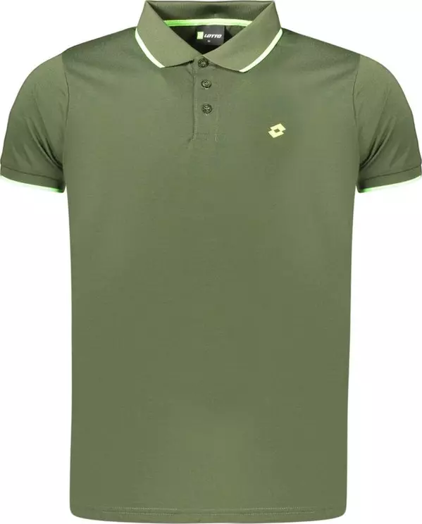 Green Polyester Men's Polo Shirt