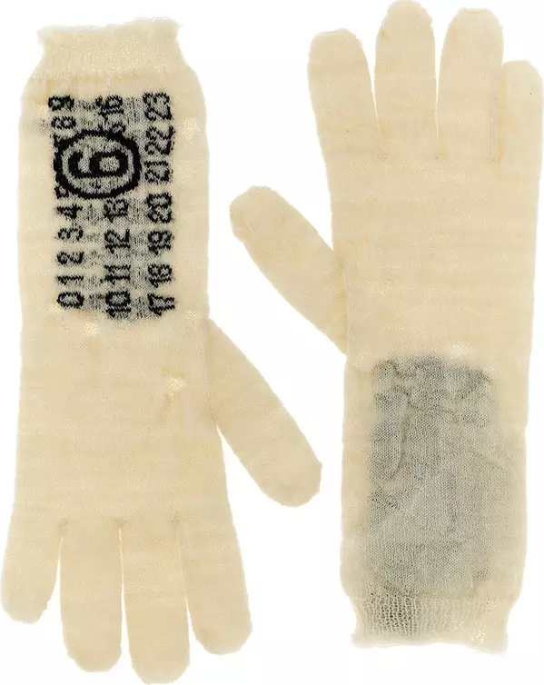 Bicolor Virgin Wool Gloves