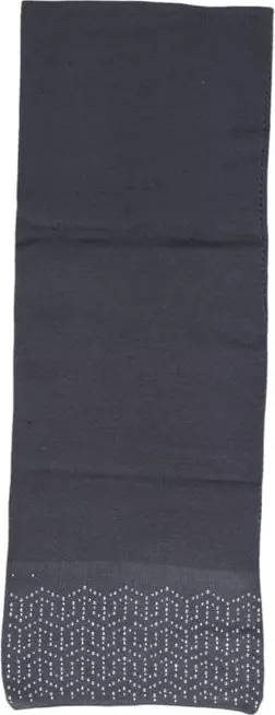 Gray Polyester Scarf