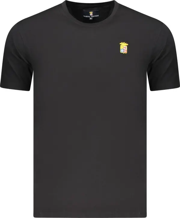 Black Cotton Men's T-Shirt