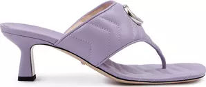 Mystic Purple Nappa Charlotte Leather Sandals