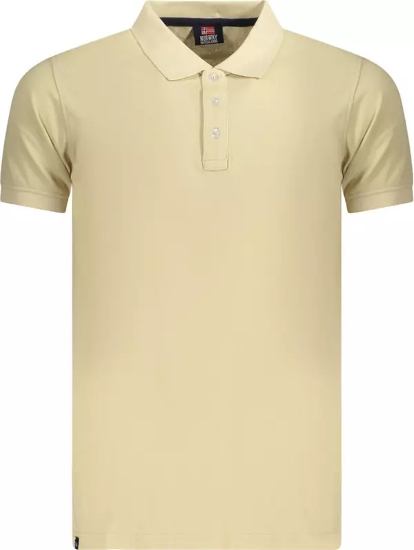 Beige Cotton Men's Polo