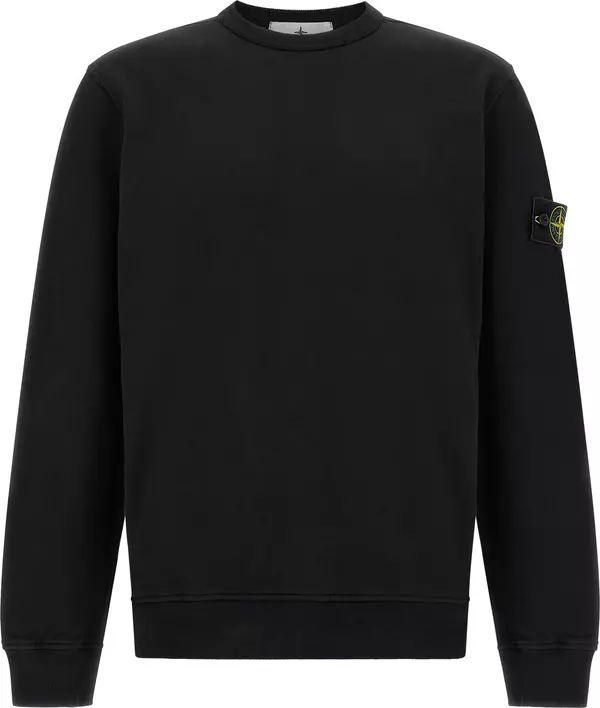 Black Cotton Sweatshirt