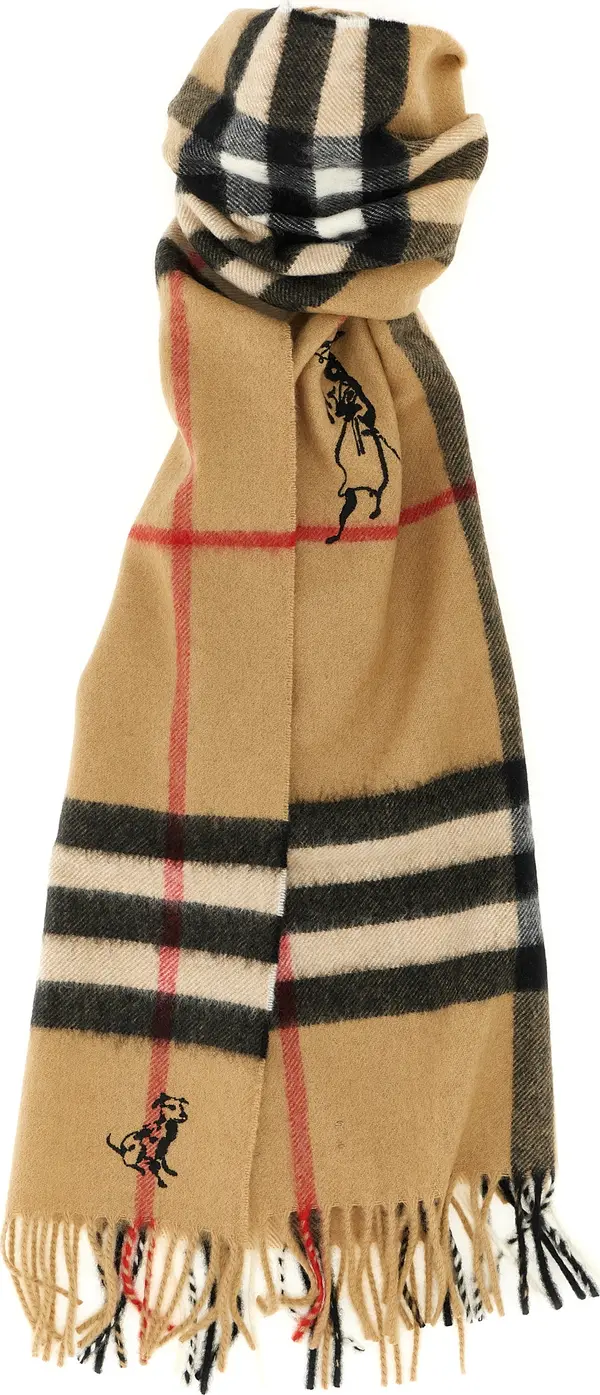 Beige Cashmere Scarf