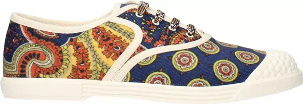 Multicolor Fabric Low Top Sneakers