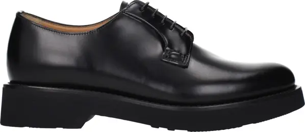 Black Leather Oxfords And Derbies