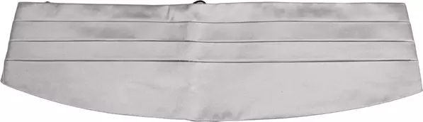 Gray Men 100% Silk Belt Waist Cummerbund