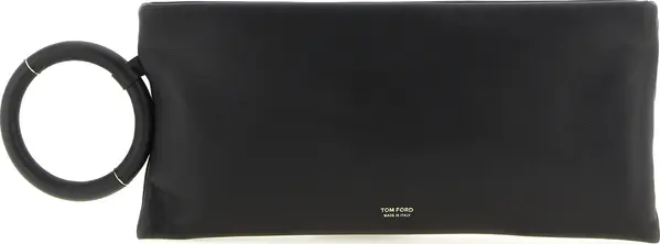 Black Lambskin Clutch Bag