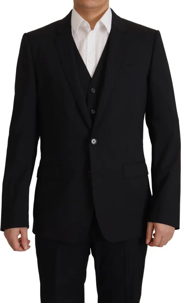 Black Jacket Vest 2 Piece MARTINI Blazer