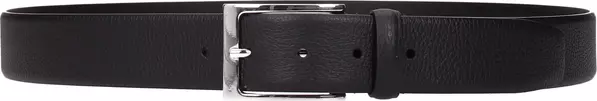 Black Leather Regular Belt
