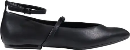 Black Polyester Platform Pumps