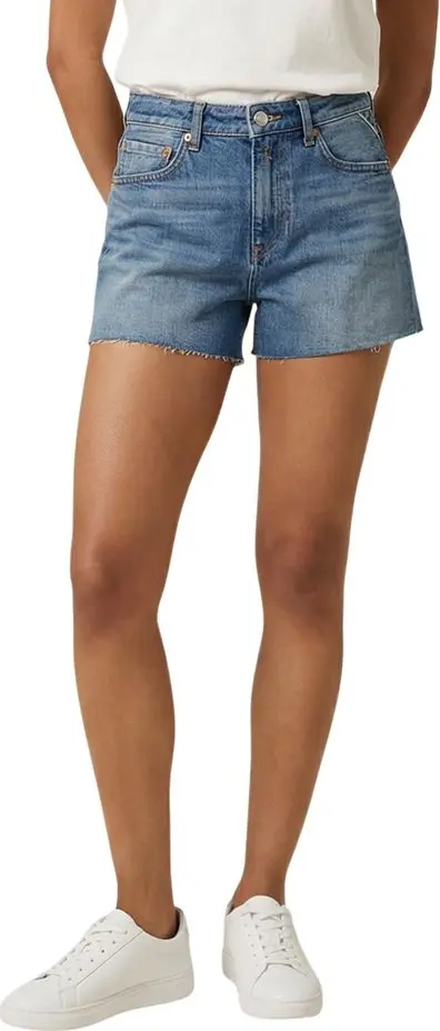Blue Cotton Shorts
