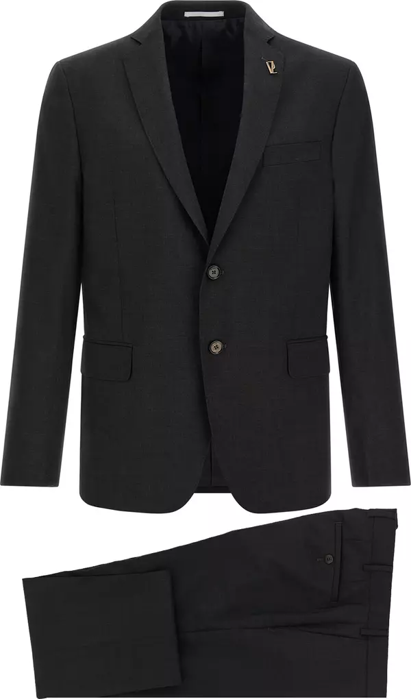 Gray Wool Two-Piece Suit