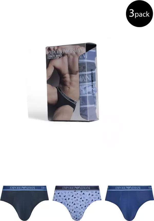 Blue Cotton Briefs