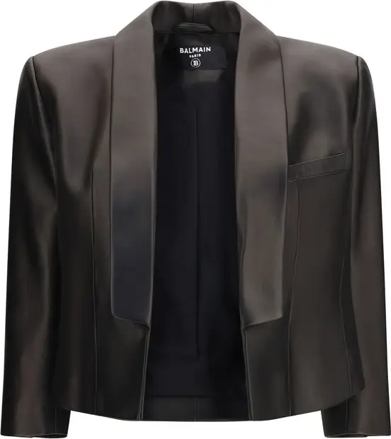 Black Lamb Ovis Aries Leather Jacket