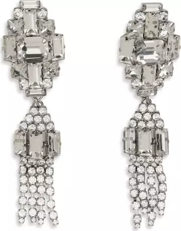 Silver Metal Earrings