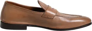 Brown Leather Loafer Dress Formal Shoes