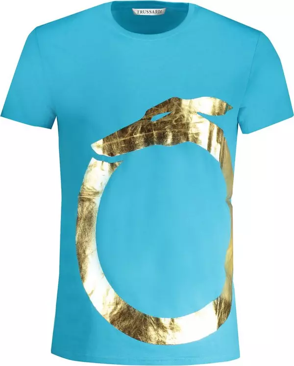 Azzurro Cotton Men T-Shirt
