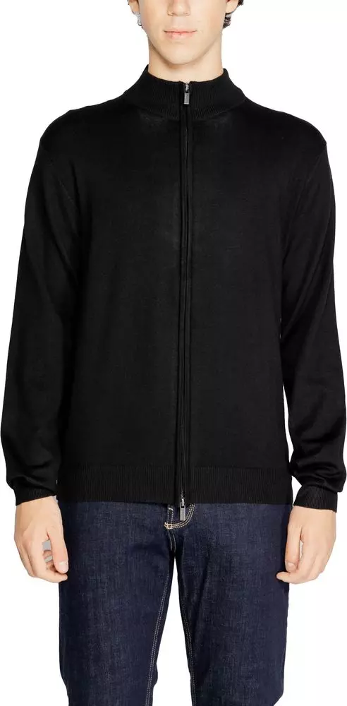 Black Viscose Cardigan
