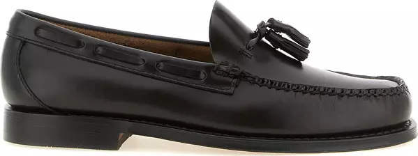 Brown Cowhide Slip-On Loafers