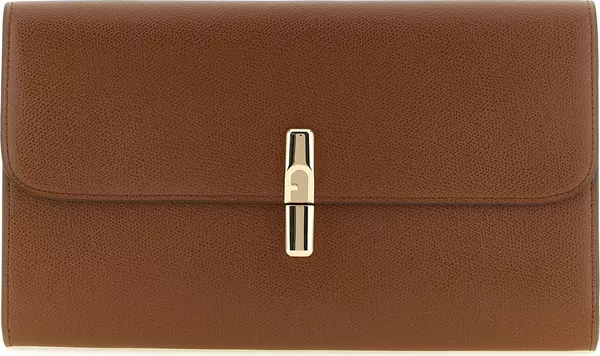 Brown Calfskin Clutch Bag