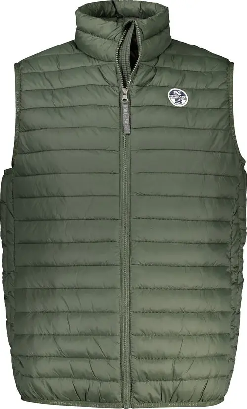 Verde Poliammide Mens Vest