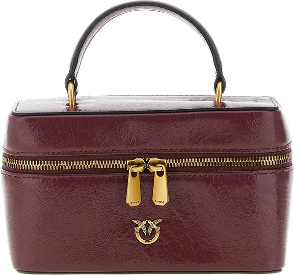 Bordeaux Calfskin Crossbody Bag