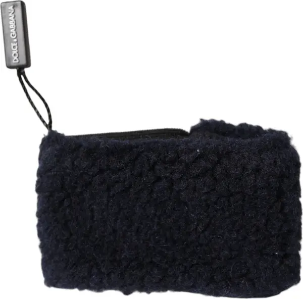 Black Wool Knitted Sweatbands Men Wristband