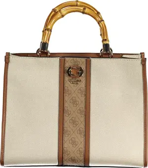 Beige Cotton Handbag