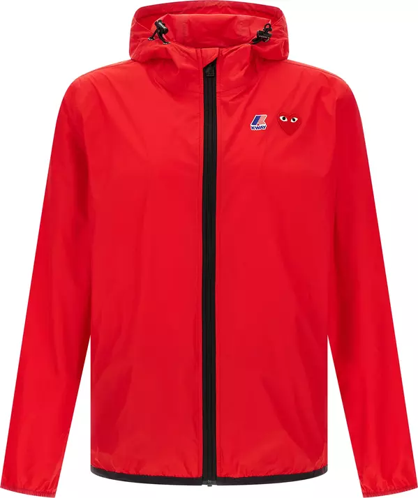 Red Nylon Shell Jacket