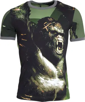 Green Gorilla Cotton Short Sleeves T-shirt