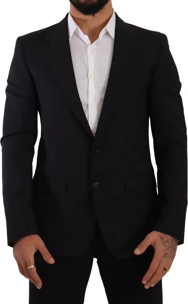 Black Slim Fit Vest 2 Button MARTINI Blazer