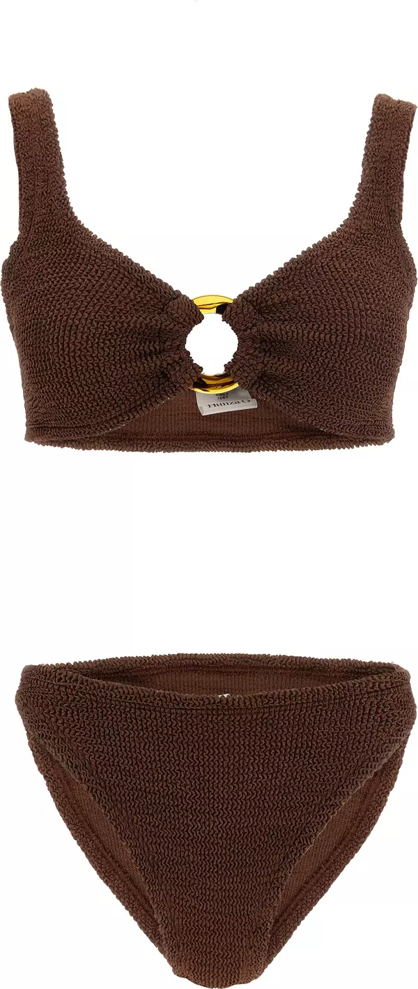 Brown Polyamide Bikini