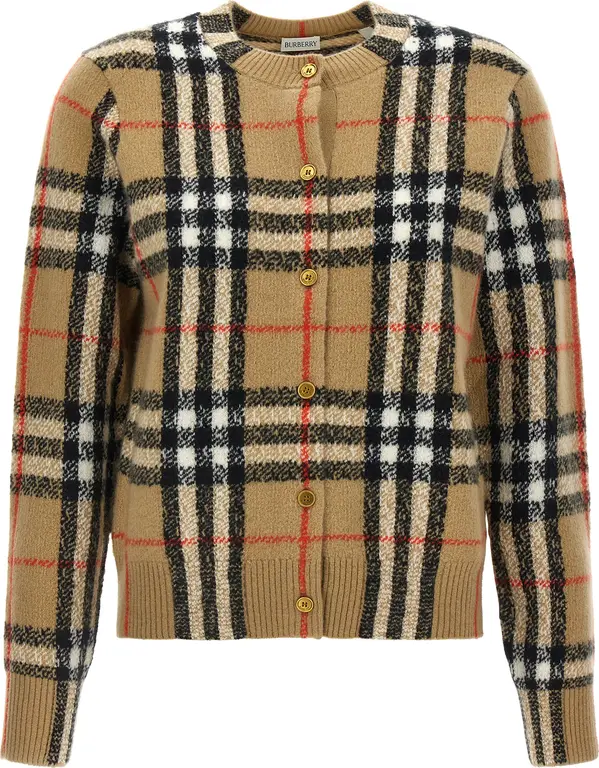 Beige Cashmere Cardigan
