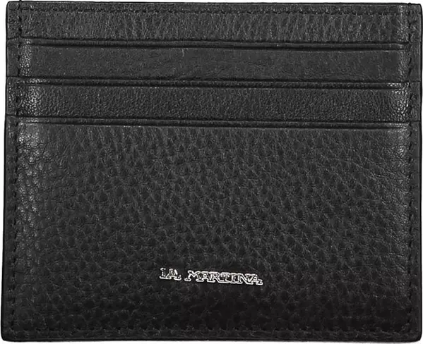 Black Leather Men Wallet Holder