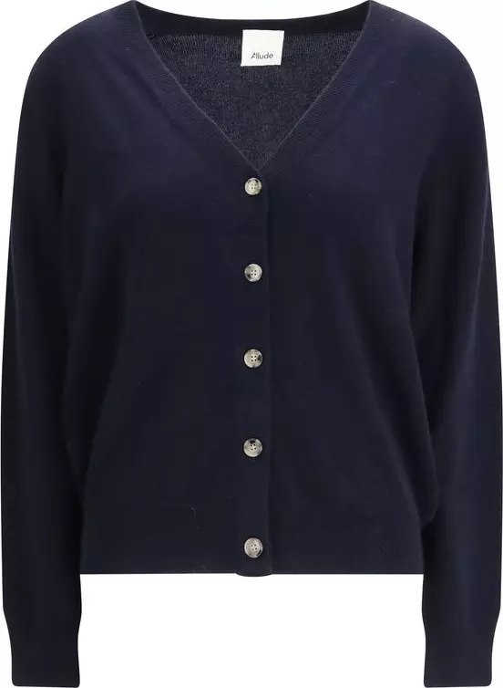 Blue Cashmere Cardigan