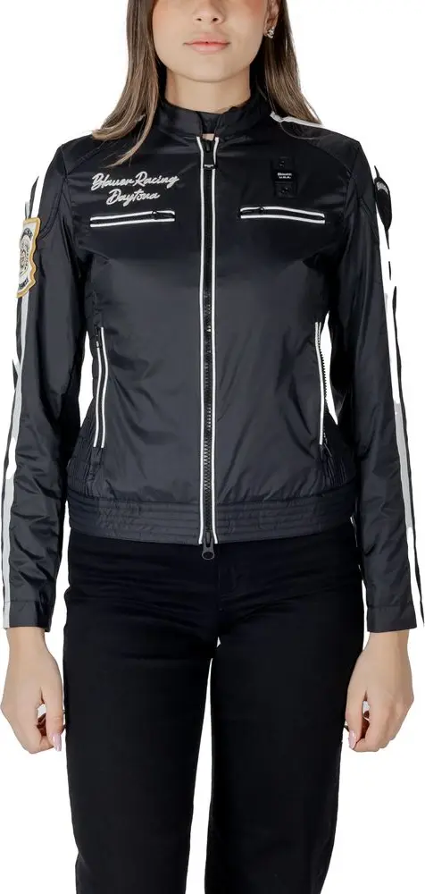 Black Polyamide Biker Jacket