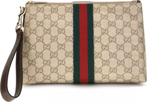 Beige Fabric Shoulder Bag