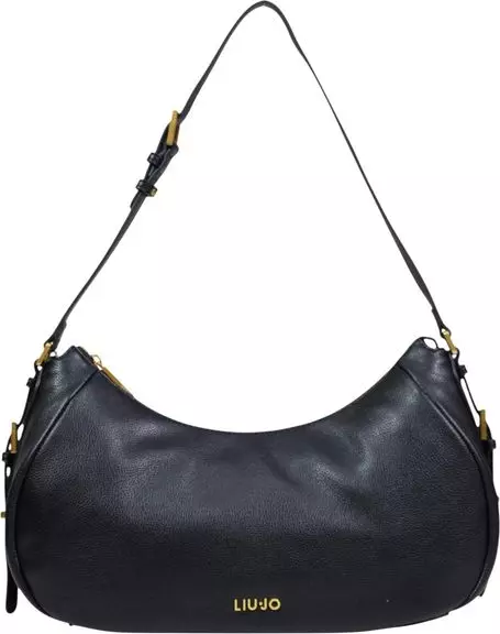 Black Artificial Leather Handbag