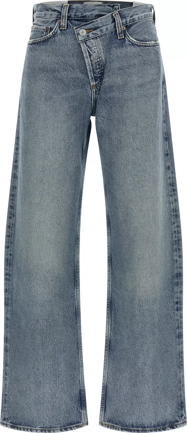 Blue Cotton Relaxed Fit Jeans
