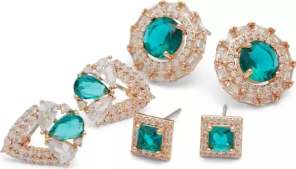 Green Elastane Earrings