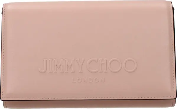 Pink Leather Clutch Bag