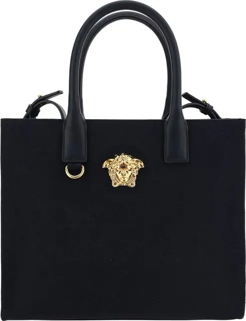 Black Cotton Shoulder Bag