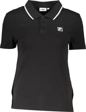 Black Cotton Polo Shirt