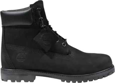 Black Leather Lace-Up Boots