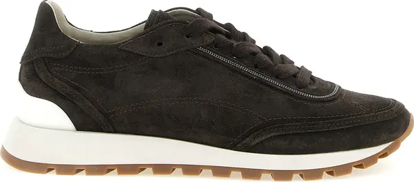 Brown Calfskin Sneakers