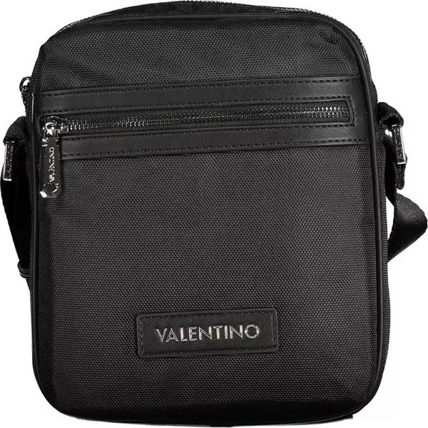 Black Fabric Men's Shoulder Bag